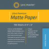Ultra Premium Matte Paper - 4"x6" - 100 Sheets