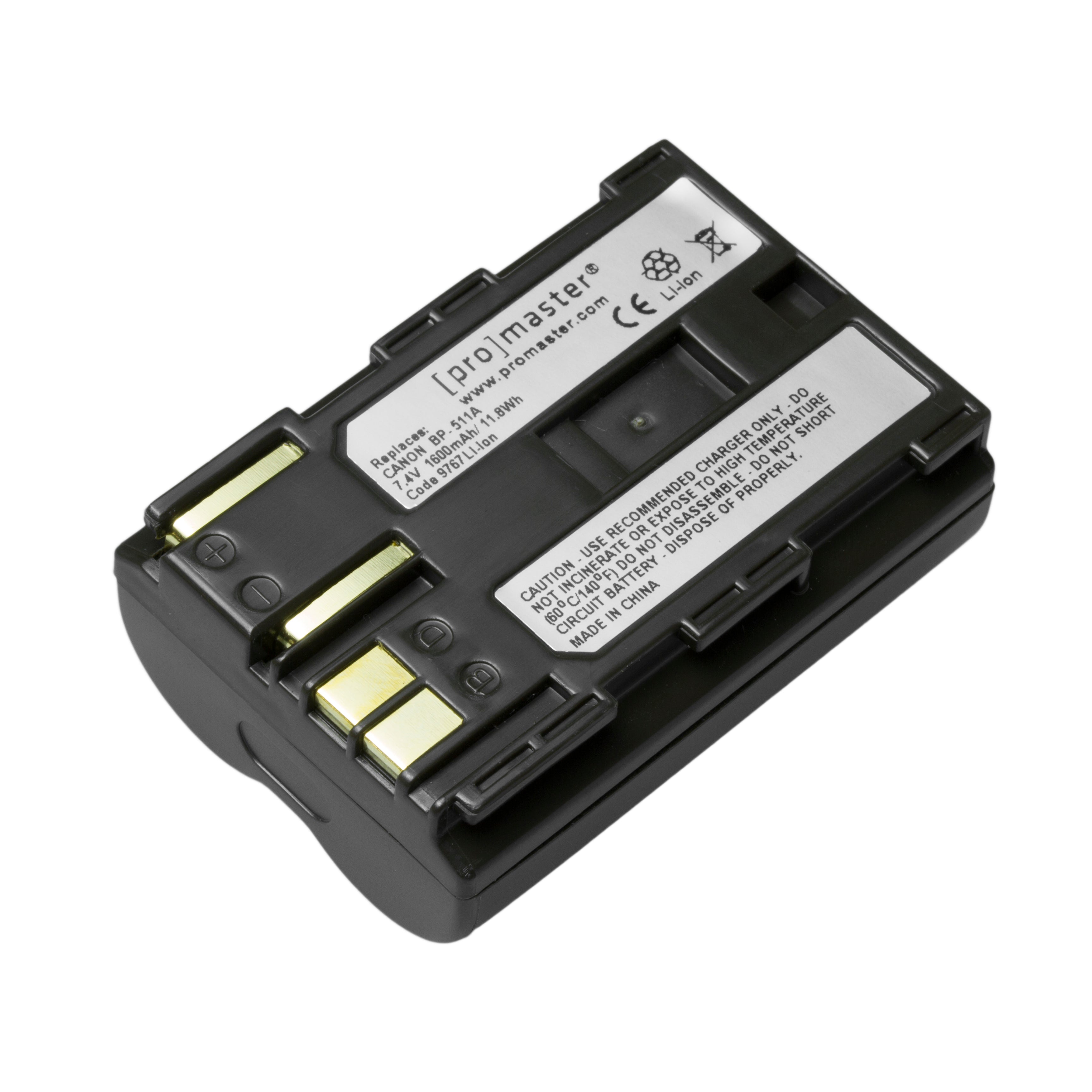 Li-ion Battery for Canon BP-511A – ProMaster