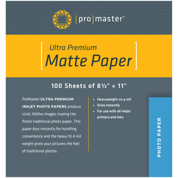 Ultra Premium Matte Paper - 8 1%2f2%22x11%22 - 100 Sheets