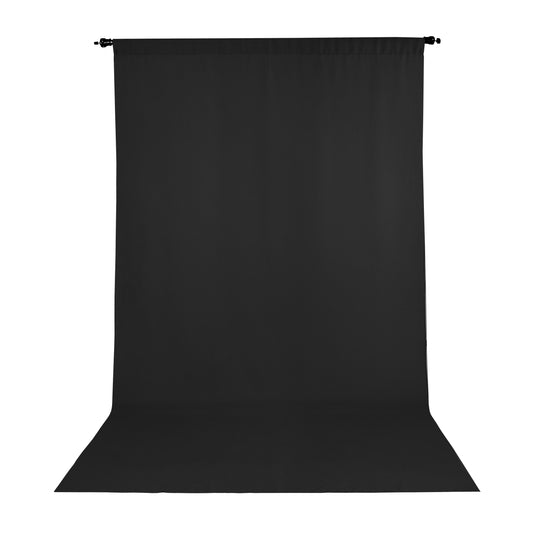 Wrinkle Resistant Backdrop 5'x9' - Black