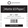 Matte 65 Paper 44%22x100' Roll