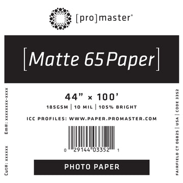 Matte 65 Paper 44%22x100' Roll