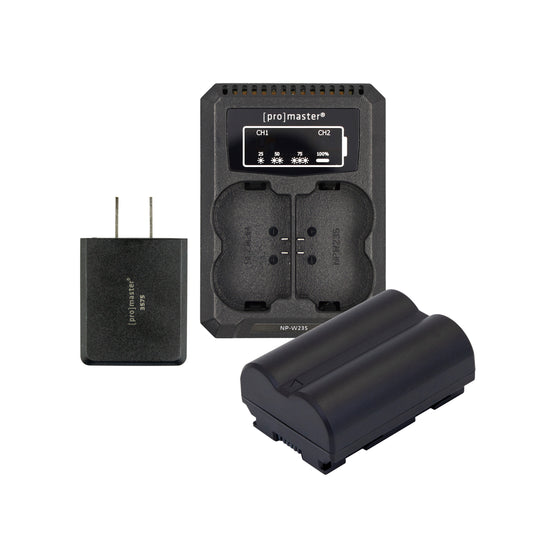 Battery & Charger Kit for FujifilmNP-W235