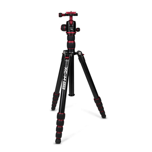 XC-M 525K Professional Tripod Kit with Head - Red