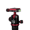 XC-M 525K Professional Tripod Kit with Head - Red