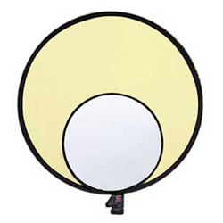 12%22 Collapsible Reflector - Soft Gold %2f White