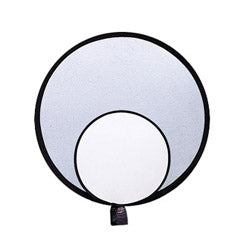 Toile De Remplacement Manfrotto HaloCompact Plus 98 Cm - Double Face Argent/blanc, Pour Réflecteur Circulaire