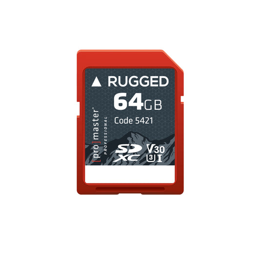 SDXC 64GB Rugged<span>™</span> UHS-I V30 Memory Card