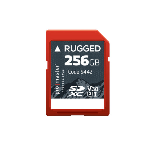 SDXC 256GB Rugged<span>™</span> UHS-I V30 Memory Card