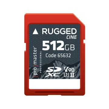 SDXC 512GB Rugged%3cspan%3e%26trade%3b%3c%2fspan%3e CINE UHS-II V90 Memory Card