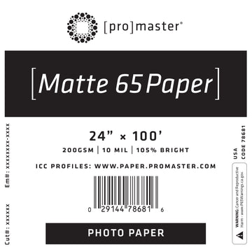 Matte 65 Paper 24%22x100' Roll