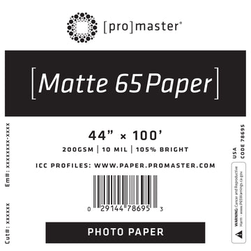 Matte 65 Paper 44%22x100' Roll