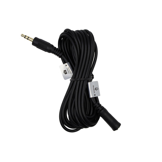 Audio Cable 3.5mm TRS male straight - 3.5mm TRS female straight - 10' straight extension