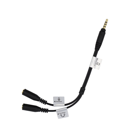 Audio Cable 3.5mm TRRS male straight - dual 3.5mm female straight - 7 1/2