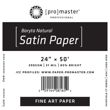 Fine Art Baryta Natural Satin Paper 24%22x50' Roll