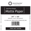 Fine Art Cold Press Bright Matte Paper 24%22x50' Roll