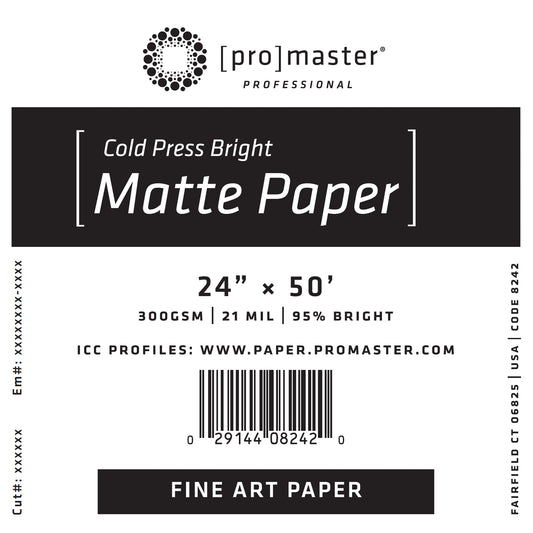 Fine Art Cold Press Bright Matte Paper 24