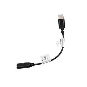 Audio Cable USB-C male straight - 3.5mm TRRS female straight - 4 1%2f2%22 straight adapter cable