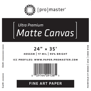 Ultra Premium Matte Canvas 24%22 x 35' Roll