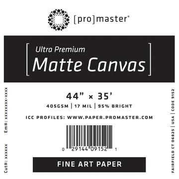 Ultra Premium Matte Canvas 44%22 x 35' Roll