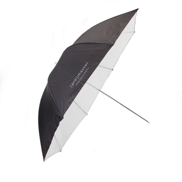 45%22 Reflective Umbrella - White with Black Backing