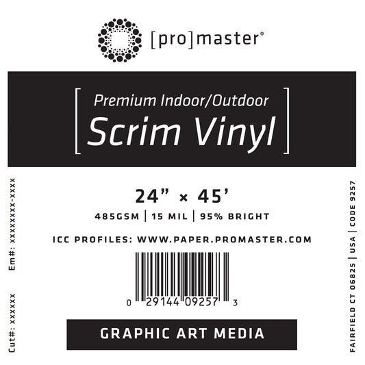 Premium Indoor/Outdoor Scrim Vinyl 24