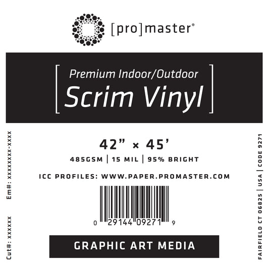 Premium Indoor/Outdoor Scrim Vinyl 42