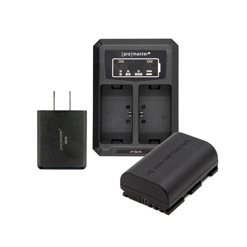 Battery & Charger Kit for Canon LP-E6NH